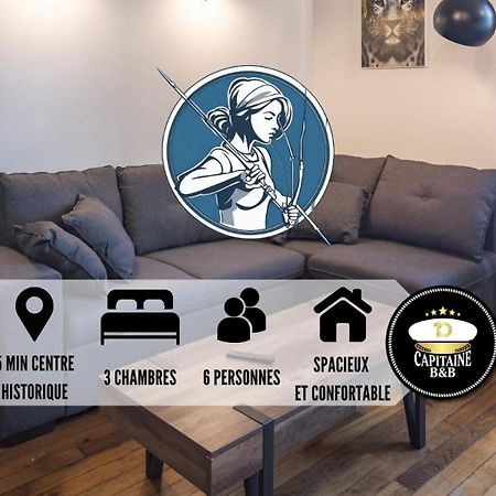 Le Logis De L'Arc - 5Min Hypercentre - Max 6 Personnes Daire Troyes Dış mekan fotoğraf